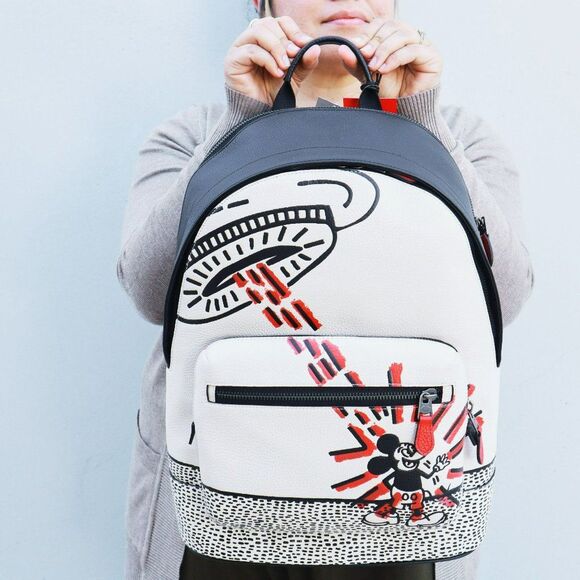 NWT Coach Limited Edition UFO STRIKE MICKEY Full Size Backpack C6859 main image 9
